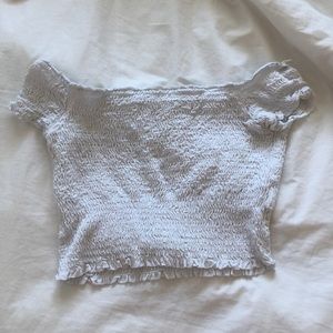 white off the shoulder top